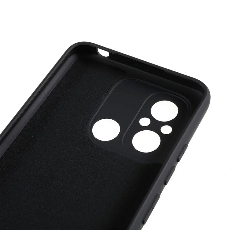 Cell Phone Case for Xiaomi Redmi 12C 4G Liquid Silicone TPU 2.0mm Thick Arc Edge Phone Cover