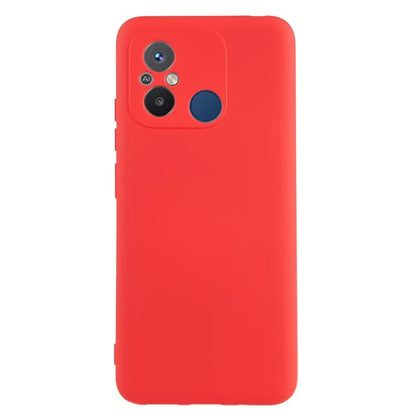 Cell Phone Case for Xiaomi Redmi 12C 4G Liquid Silicone TPU 2.0mm Thick Arc Edge Phone Cover