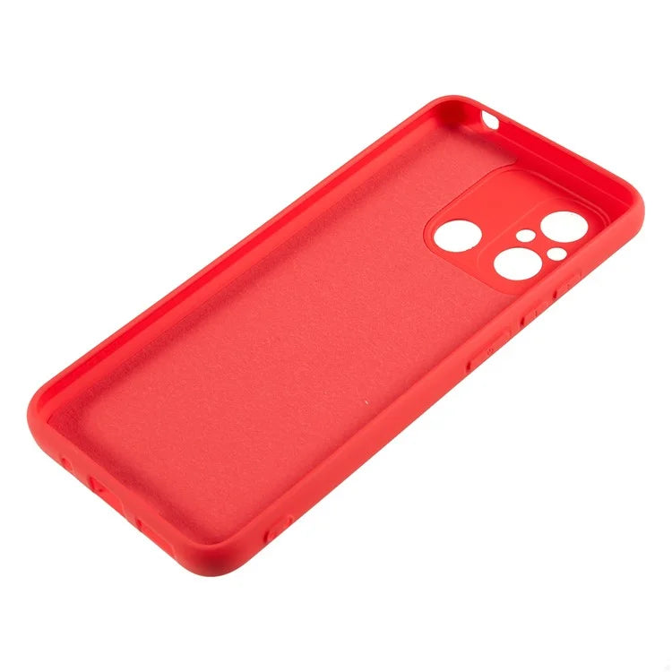 Cell Phone Case for Xiaomi Redmi 12C 4G Liquid Silicone TPU 2.0mm Thick Arc Edge Phone Cover