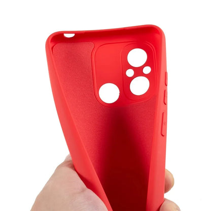 Cell Phone Case for Xiaomi Redmi 12C 4G Liquid Silicone TPU 2.0mm Thick Arc Edge Phone Cover