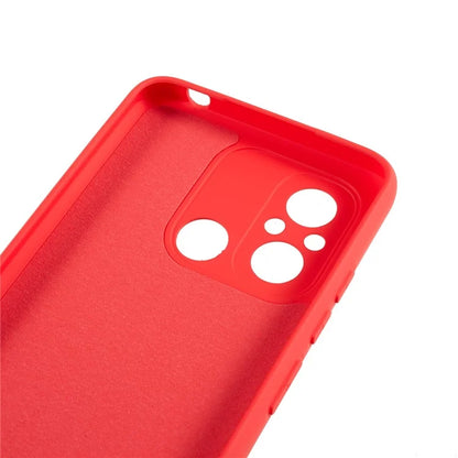Cell Phone Case for Xiaomi Redmi 12C 4G Liquid Silicone TPU 2.0mm Thick Arc Edge Phone Cover