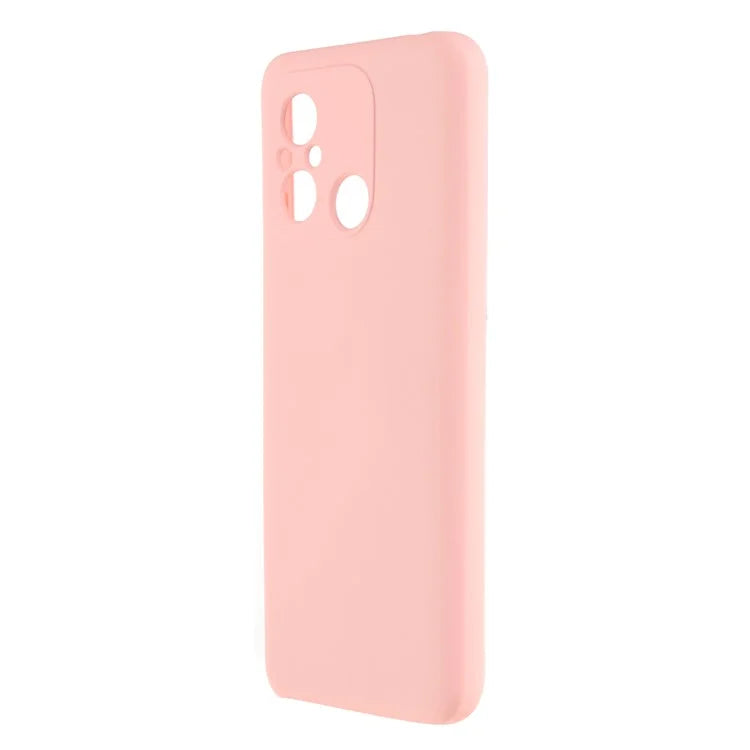 Cell Phone Case for Xiaomi Redmi 12C 4G Liquid Silicone TPU 2.0mm Thick Arc Edge Phone Cover