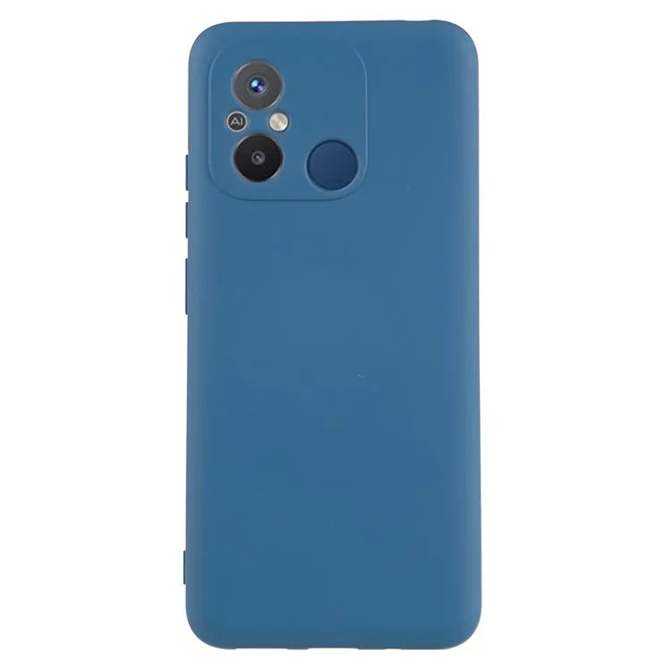 Cell Phone Case for Xiaomi Redmi 12C 4G Liquid Silicone TPU 2.0mm Thick Arc Edge Phone Cover