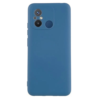 Cell Phone Case for Xiaomi Redmi 12C 4G Liquid Silicone TPU 2.0mm Thick Arc Edge Phone Cover