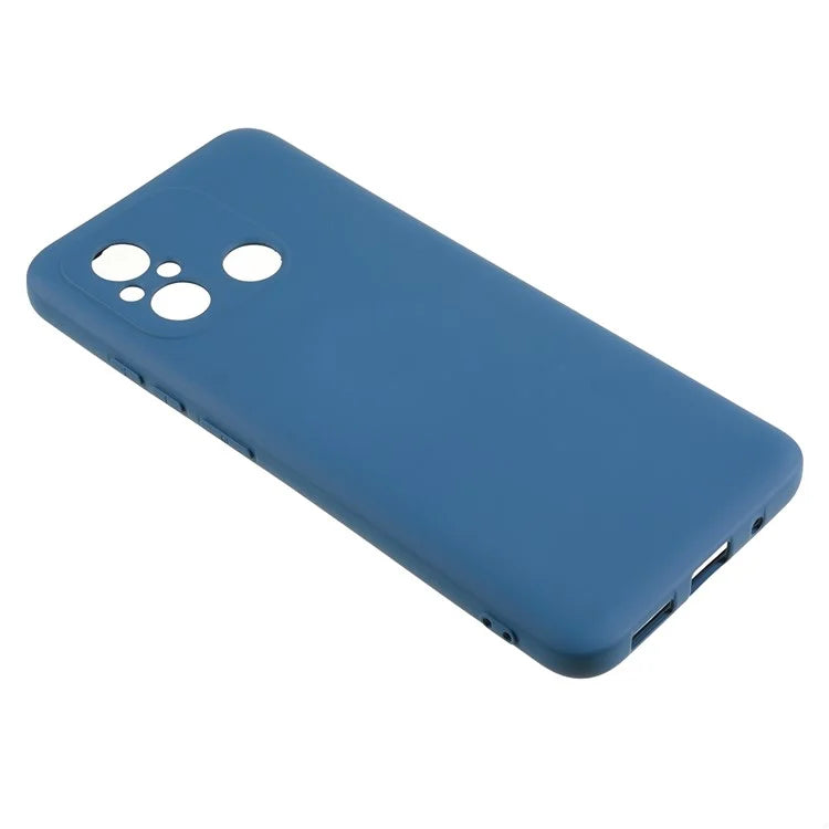 Cell Phone Case for Xiaomi Redmi 12C 4G Liquid Silicone TPU 2.0mm Thick Arc Edge Phone Cover