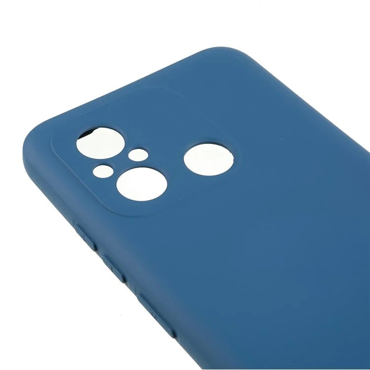 Cell Phone Case for Xiaomi Redmi 12C 4G Liquid Silicone TPU 2.0mm Thick Arc Edge Phone Cover