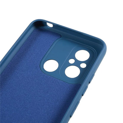 Cell Phone Case for Xiaomi Redmi 12C 4G Liquid Silicone TPU 2.0mm Thick Arc Edge Phone Cover