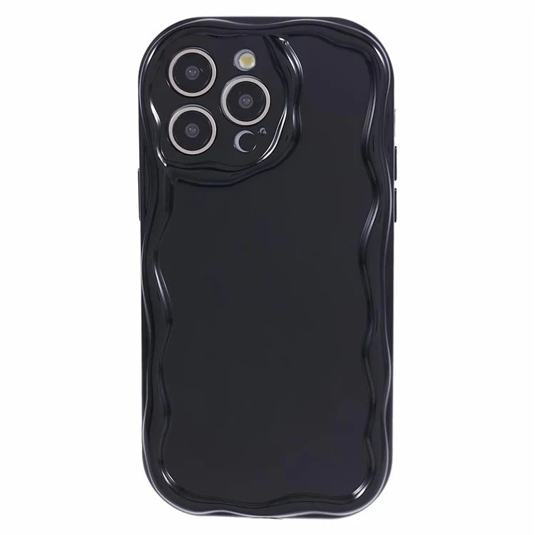 For iPhone 14 Pro Protective Cover Wave Design Flexible TPU Anti-drop Mobile Case