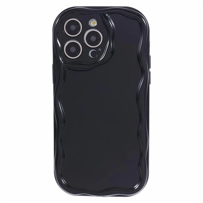 For iPhone 14 Pro Protective Cover Wave Design Flexible TPU Anti-drop Mobile Case