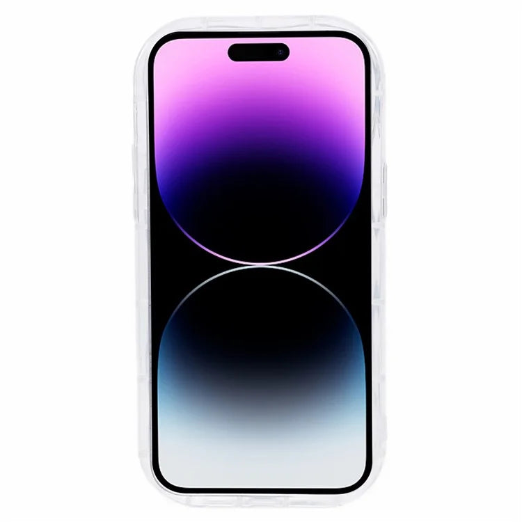 For iPhone 14 Pro Protective Cover Wave Design Flexible TPU Anti-drop Mobile Case