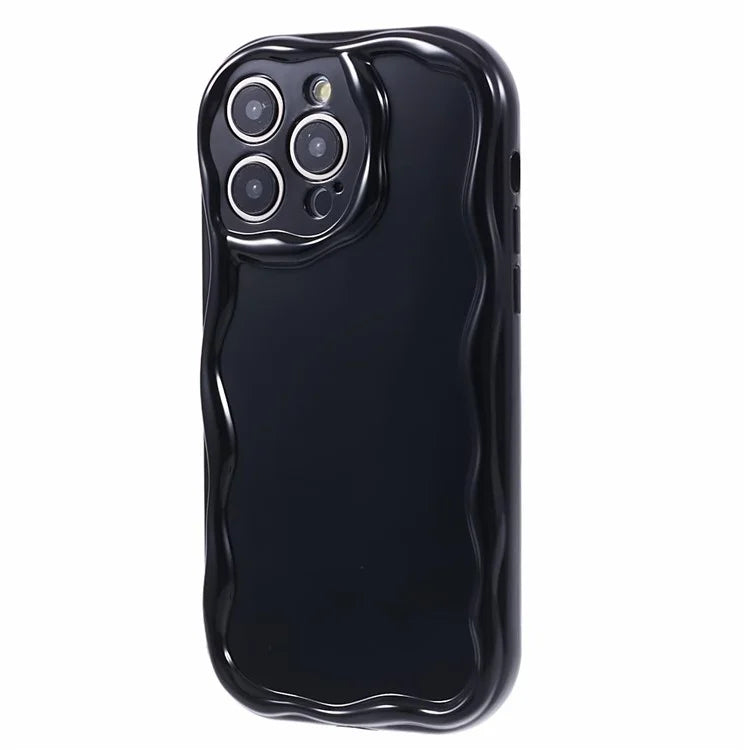 For iPhone 13 Pro Max Protective Cover Wave Design Soft TPU Anti-scratch Phone Case
