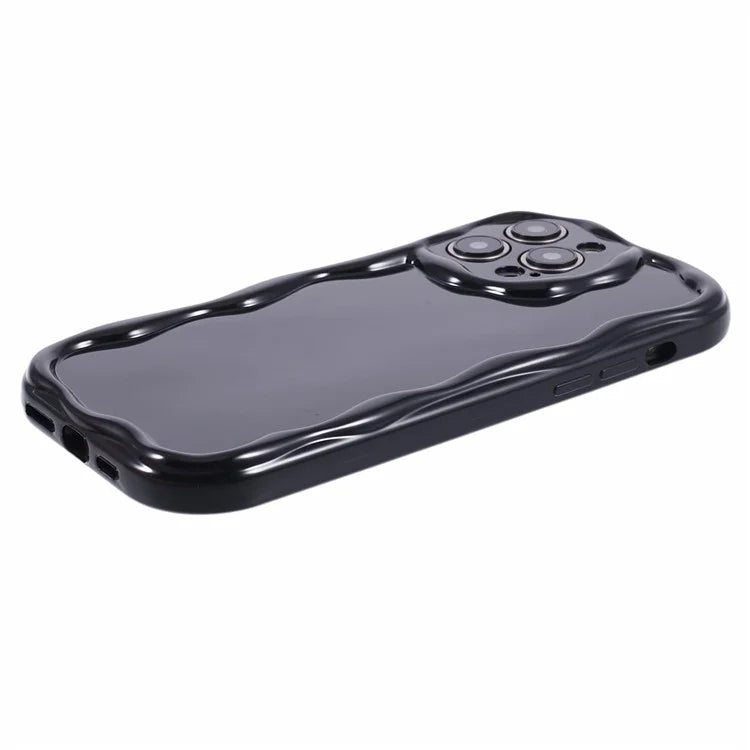 For iPhone 13 Pro Max Protective Cover Wave Design Soft TPU Anti-scratch Phone Case