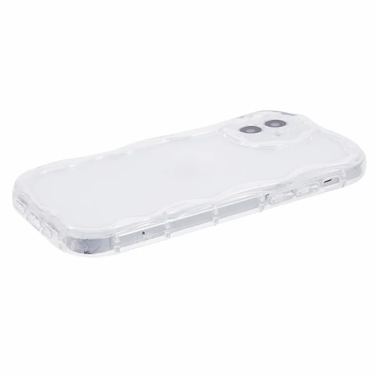 For iPhone 12 Creative Wave Design Shockproof Back Cover TPU Phone Case