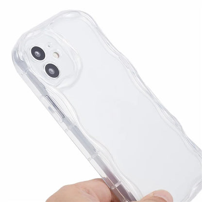 For iPhone 12 Creative Wave Design Shockproof Back Cover TPU Phone Case