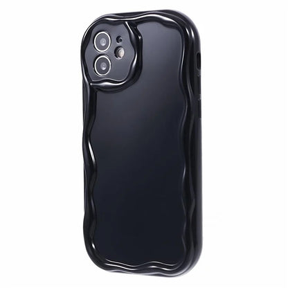 For iPhone 12 Creative Wave Design Shockproof Back Cover TPU Phone Case