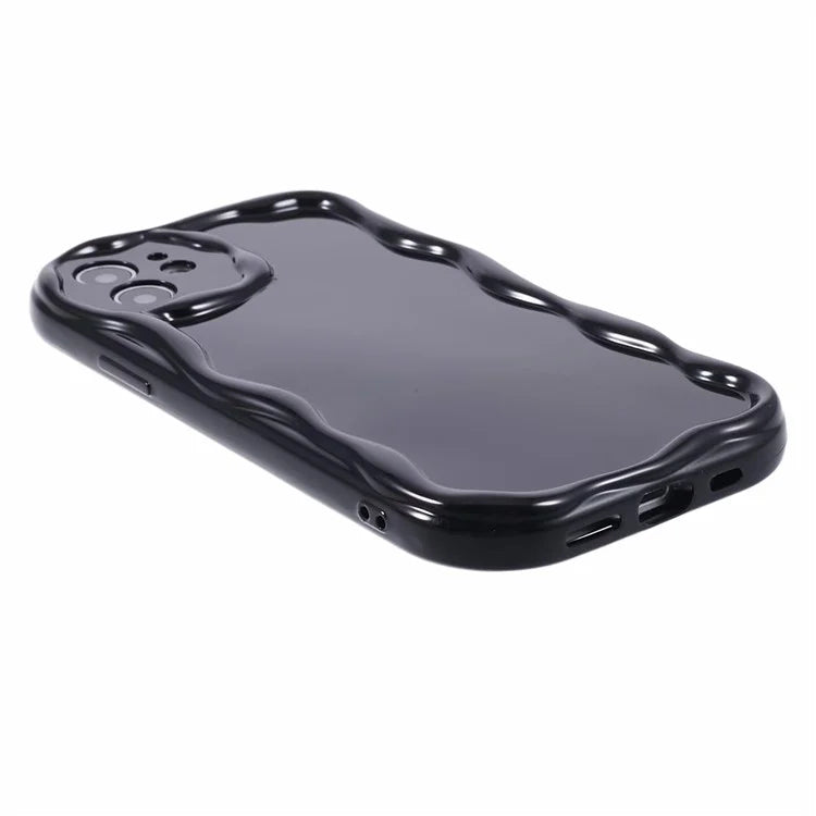 For iPhone 12 Creative Wave Design Shockproof Back Cover TPU Phone Case