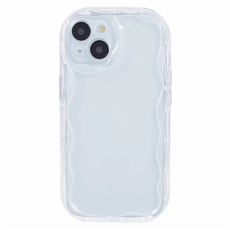 For iPhone 14 Plus Creative Wave Design Drop-proof Cover Soft TPU Phone Case