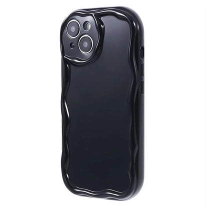For iPhone 14 Creative Wave Design Soft TPU Phone Case Drop-proof Back Cover