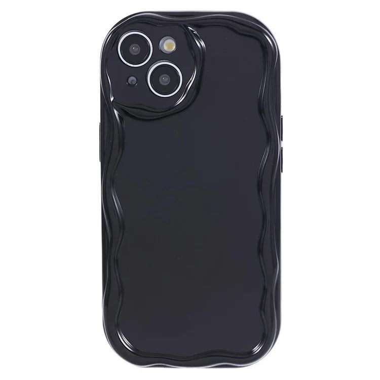 For iPhone 14 Creative Wave Design Soft TPU Phone Case Drop-proof Back Cover