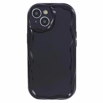 For iPhone 14 Creative Wave Design Soft TPU Phone Case Drop-proof Back Cover