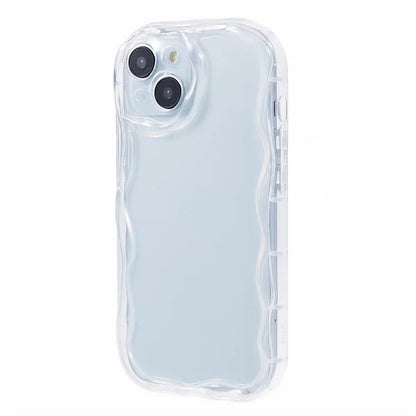 For iPhone 14 Creative Wave Design Soft TPU Phone Case Drop-proof Back Cover