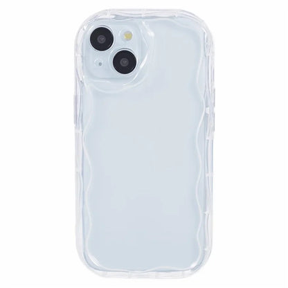 For iPhone 14 Creative Wave Design Soft TPU Phone Case Drop-proof Back Cover