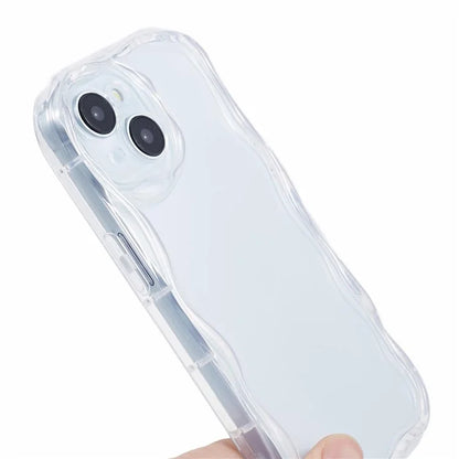 For iPhone 14 Creative Wave Design Soft TPU Phone Case Drop-proof Back Cover