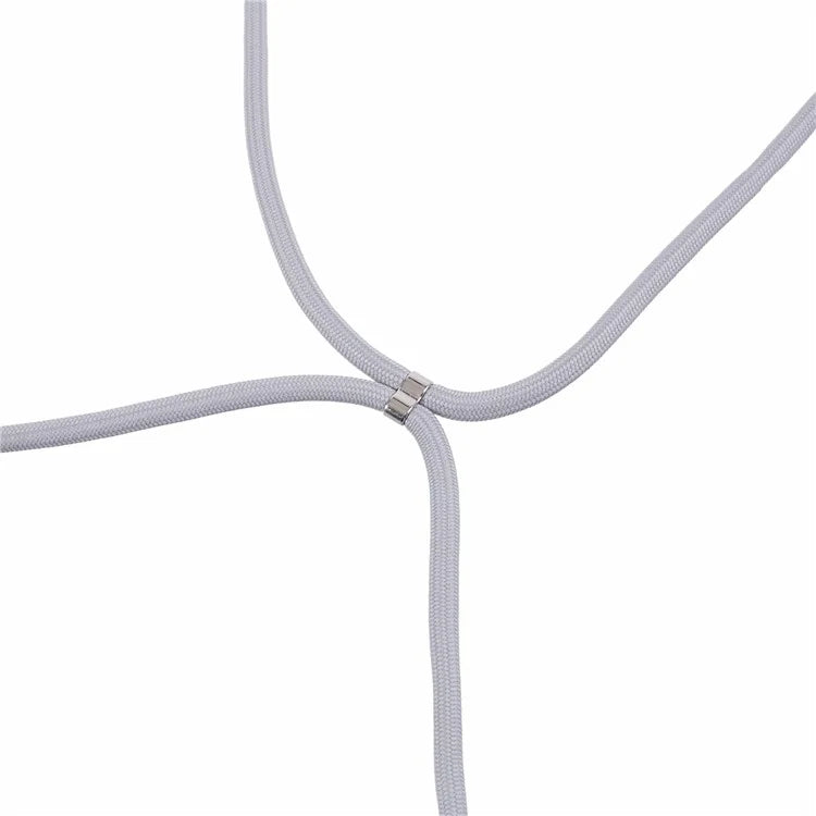 For iPhone 11 TPU Case Fiber Lining Protective Phone Cover with Long Lanyard