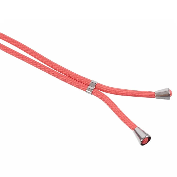 For iPhone 12 Phone Case Rubberized Soft TPU Cover with Long Lanyard