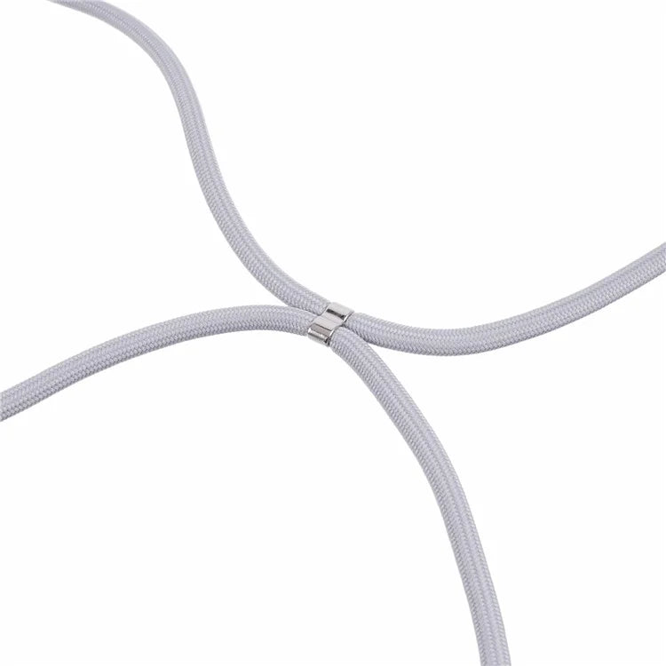 For iPhone 13 Pro Max Case Fiber Lining TPU Cover with Long Lanyard