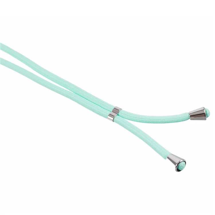 For iPhone 13 Pro Max Case Fiber Lining TPU Cover with Long Lanyard