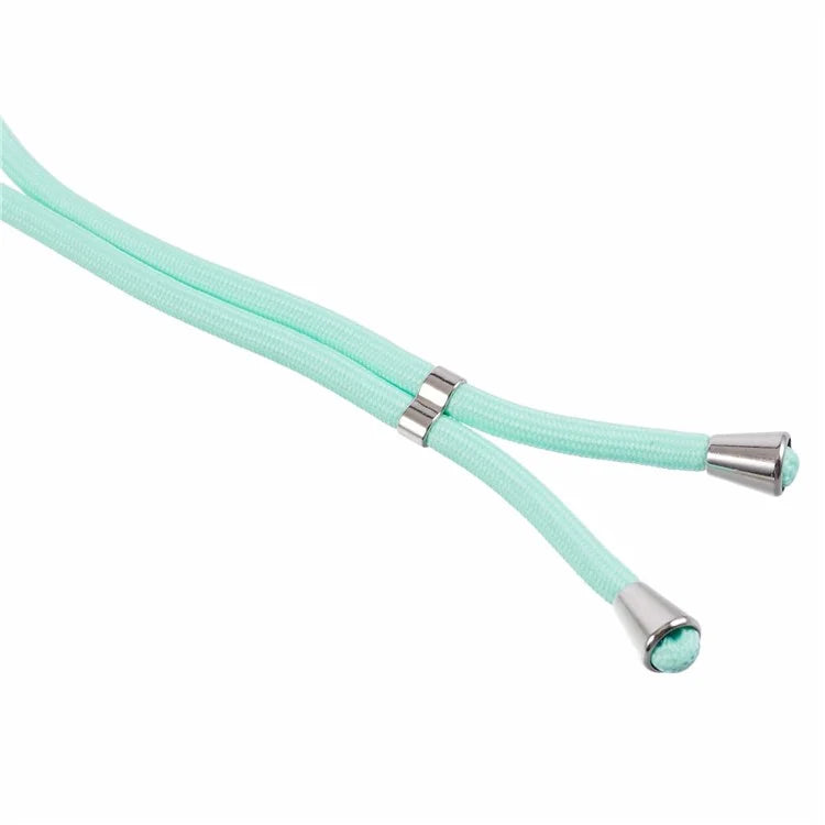 For iPhone 14 Pro Max Case Rubberized TPU Fiber Lining Phone Cover with Long Lanyard