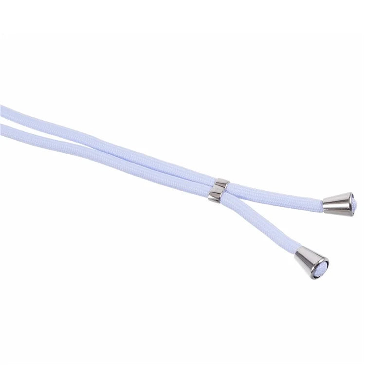 For iPhone 12 Pro Case Fiber Lining Soft TPU Phone Cover with Long Lanyard