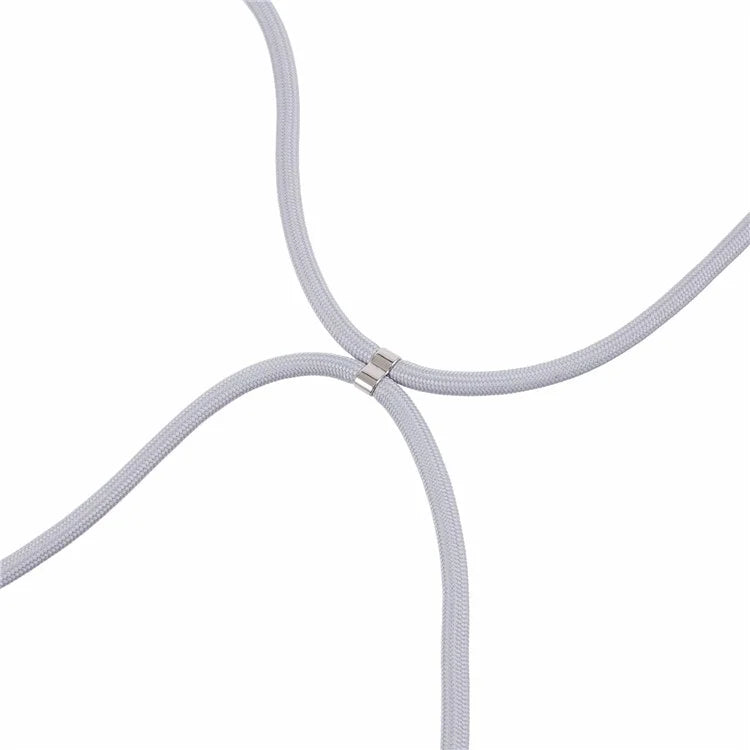 For iPhone 12 Pro Case Fiber Lining Soft TPU Phone Cover with Long Lanyard