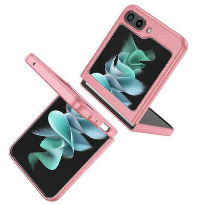 For Samsung Galaxy Z Flip5 5G Hard PC Phone Case Ring Kickstand Cover Support Magnetic Car Mount