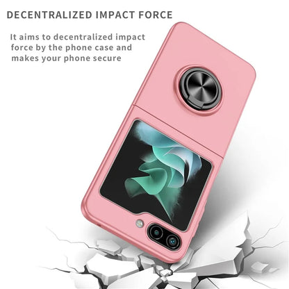 For Samsung Galaxy Z Flip5 5G Hard PC Phone Case Ring Kickstand Cover Support Magnetic Car Mount