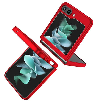 For Samsung Galaxy Z Flip5 5G Hard PC Phone Case Ring Kickstand Cover Support Magnetic Car Mount