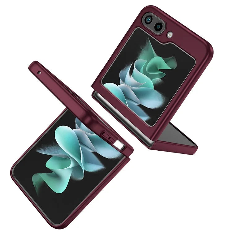 For Samsung Galaxy Z Flip5 5G Hard PC Phone Case Ring Kickstand Cover Support Magnetic Car Mount