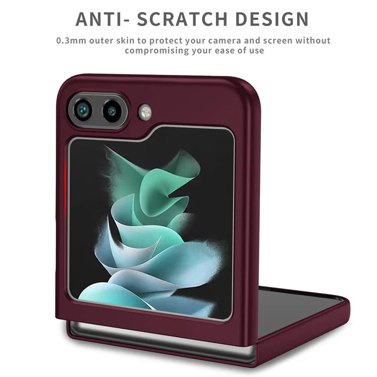 For Samsung Galaxy Z Flip5 5G Hard PC Phone Case Ring Kickstand Cover Support Magnetic Car Mount