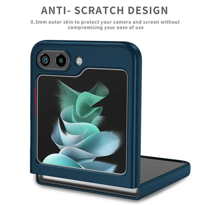 For Samsung Galaxy Z Flip5 5G Hard PC Phone Case Ring Kickstand Cover Support Magnetic Car Mount