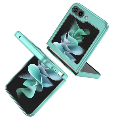For Samsung Galaxy Z Flip5 5G Hard PC Phone Case Ring Kickstand Cover Support Magnetic Car Mount