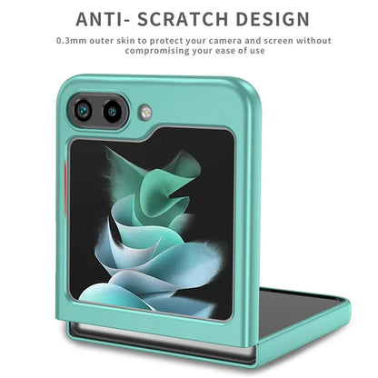 For Samsung Galaxy Z Flip5 5G Hard PC Phone Case Ring Kickstand Cover Support Magnetic Car Mount