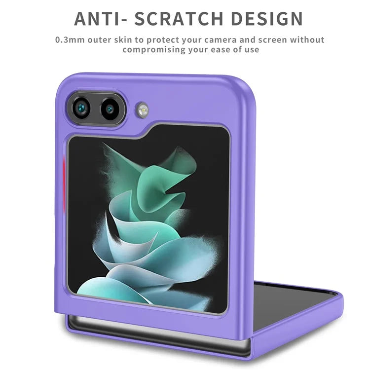 For Samsung Galaxy Z Flip5 5G Hard PC Phone Case Ring Kickstand Cover Support Magnetic Car Mount