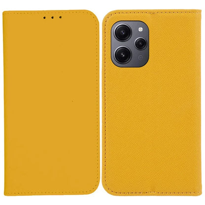 For Xiaomi Redmi 12 4G Phone Case Cross Texture PU Leather Stand Flip Wallet Cover