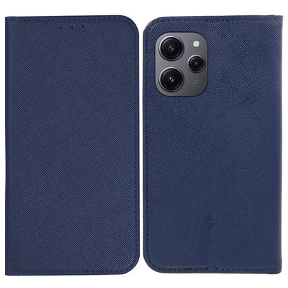 For Xiaomi Redmi 12 4G Phone Case Cross Texture PU Leather Stand Flip Wallet Cover