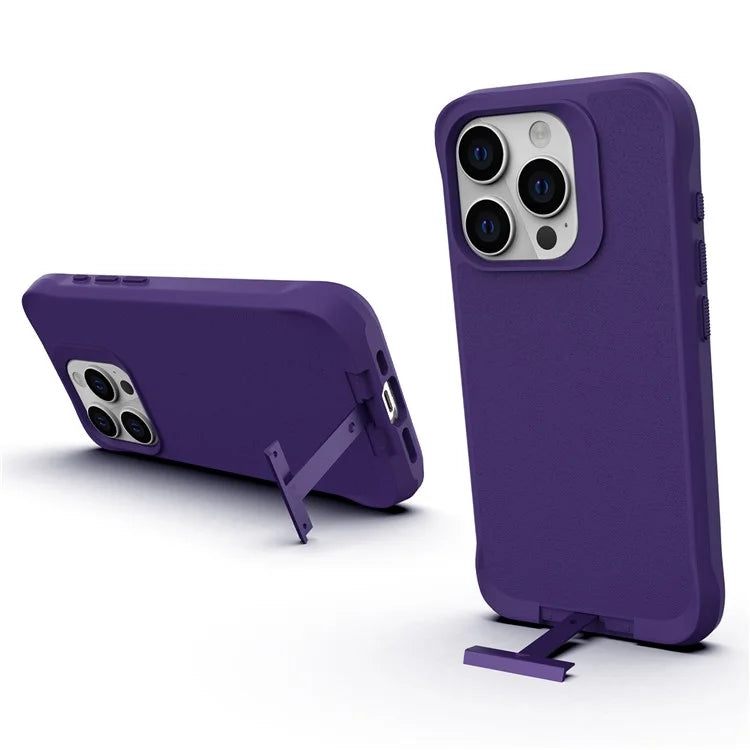 Taurustar Series For iPhone 15 Pro Max Case Compatible with MagSafe PC+TPU Phone Kickstand Cover