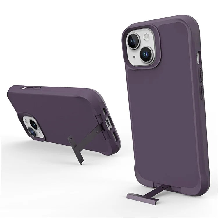 Taurustar Series Kickstand Cover for iPhone 15 Case PC+TPU Phone Shell