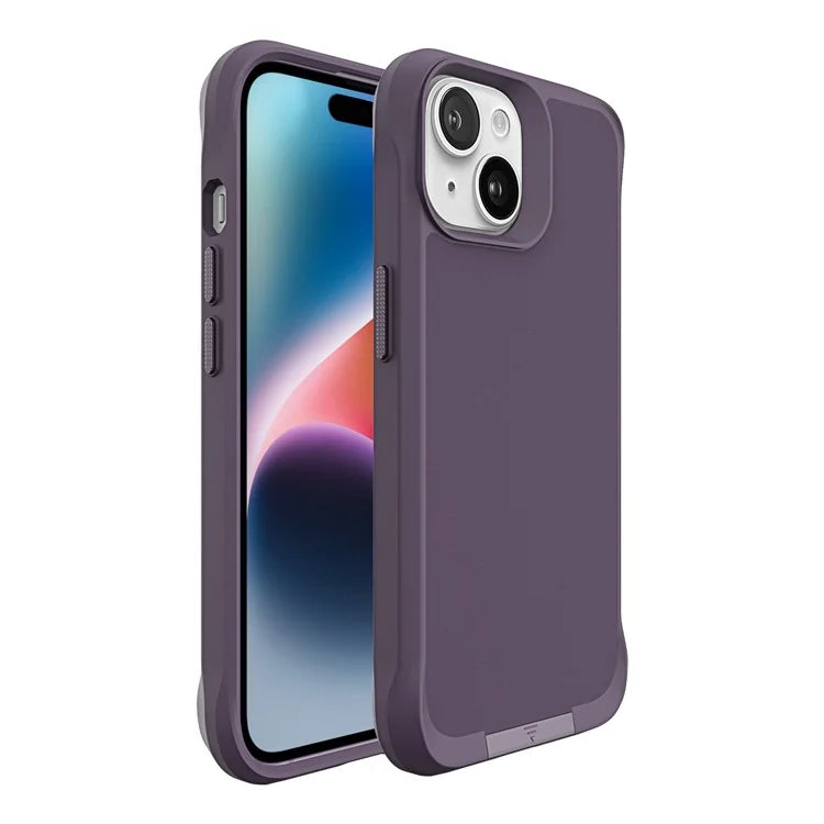 Taurustar Series Kickstand Cover for iPhone 15 Case PC+TPU Phone Shell
