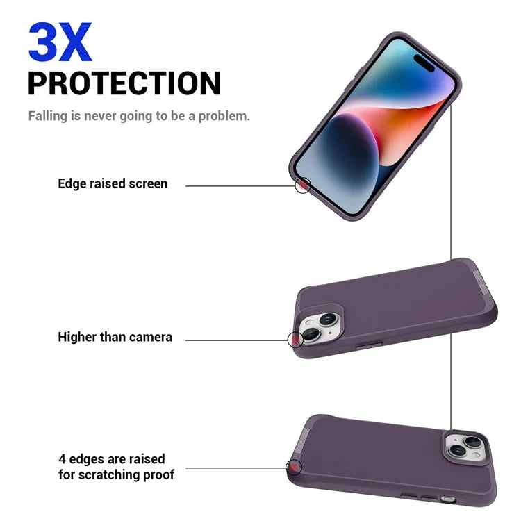 Taurustar Series Kickstand Cover for iPhone 15 Case PC+TPU Phone Shell