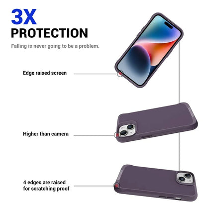 Taurustar Series Kickstand Cover for iPhone 15 Case PC+TPU Phone Shell